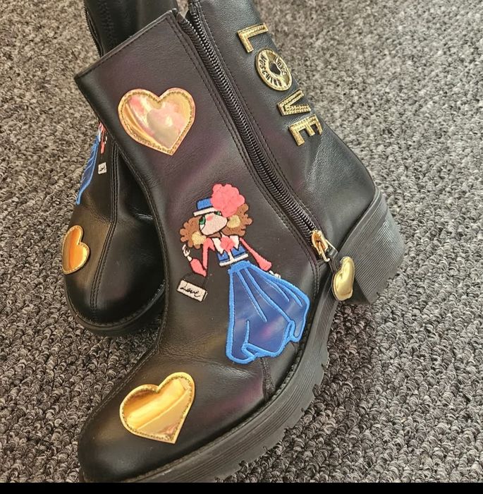 Кожени боти Love Moschino
