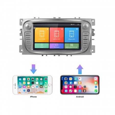 Navigatie auto, dvd auto cu Gps Ford 2008 - 2015, gri, 1GB RAM