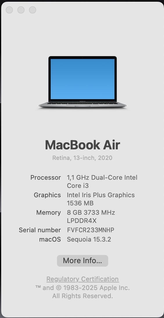 MacBook air 2020