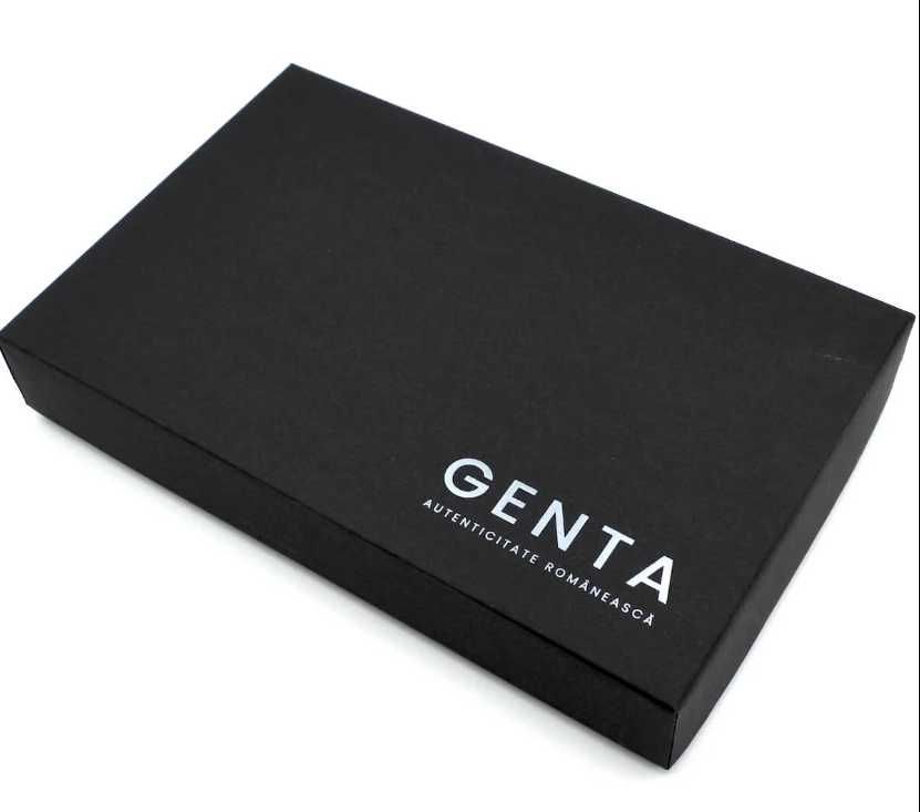 Set cadou barbati, portofel personalizat cu text si curea, piele