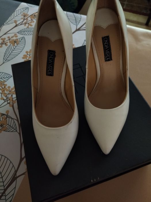 Туфли лодочка белые