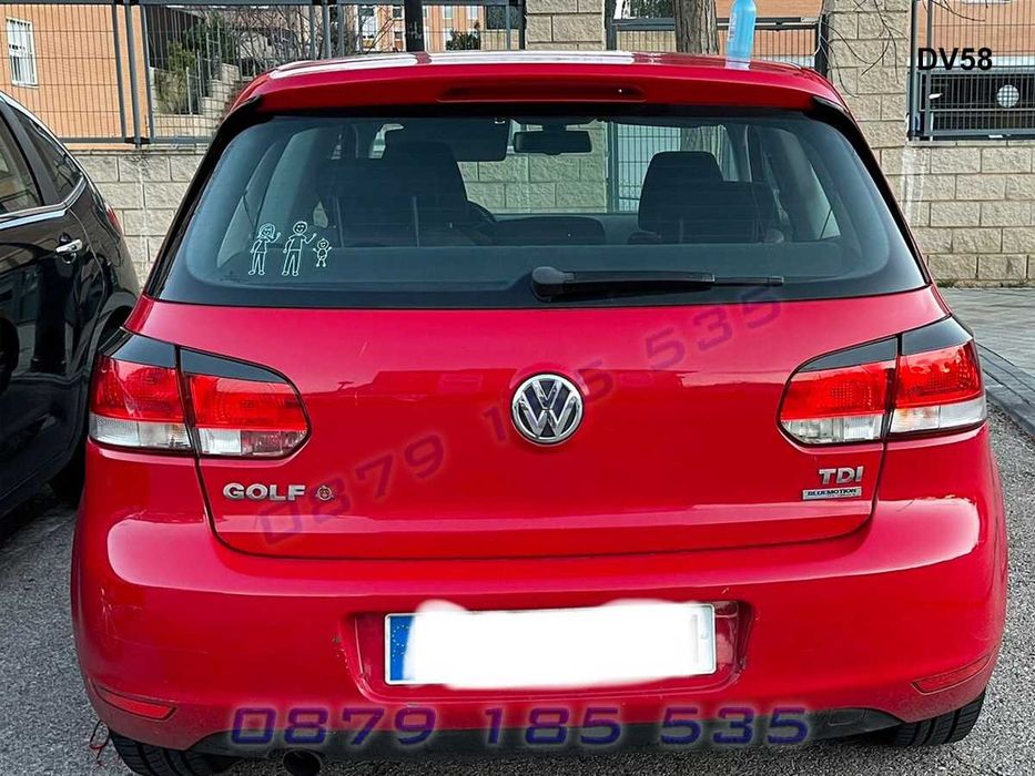 Тунинг горни задни вежди фарове VW Golf 6 голф лайсни стопове