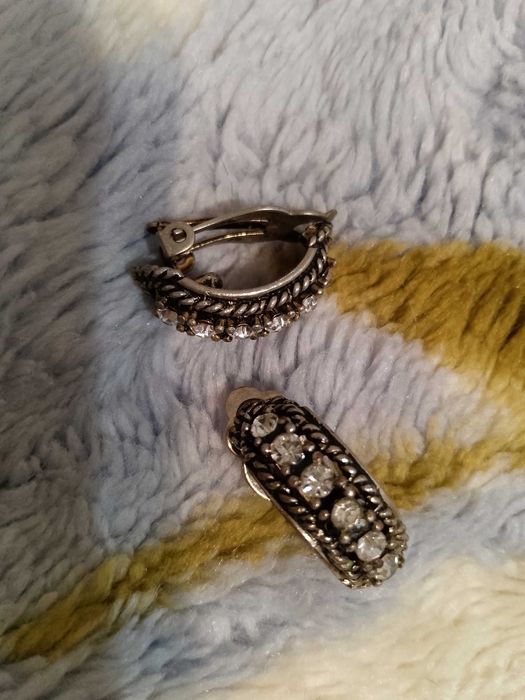 Серьги колеса и клипсы