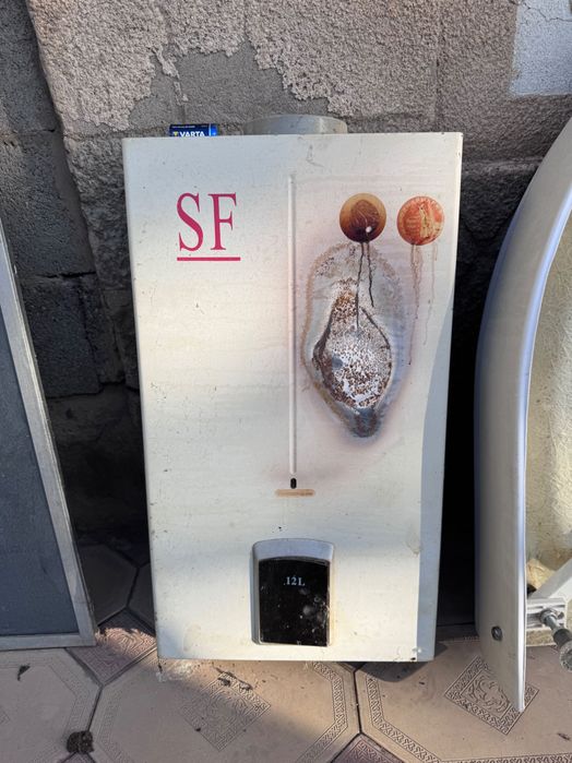 Газовая колонка в рабочем состоянии