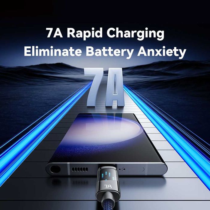 Cablu 2M USB-A la USB-C iPhone OnePlus Oppo Realme Honor Huawei Vivo