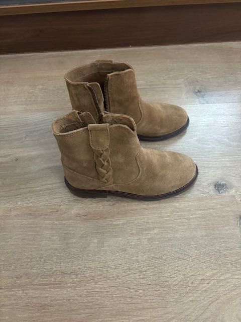 Детские ботинки замшевые