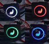 Incalzire scaune auto carbon PUSH RGB patrat
