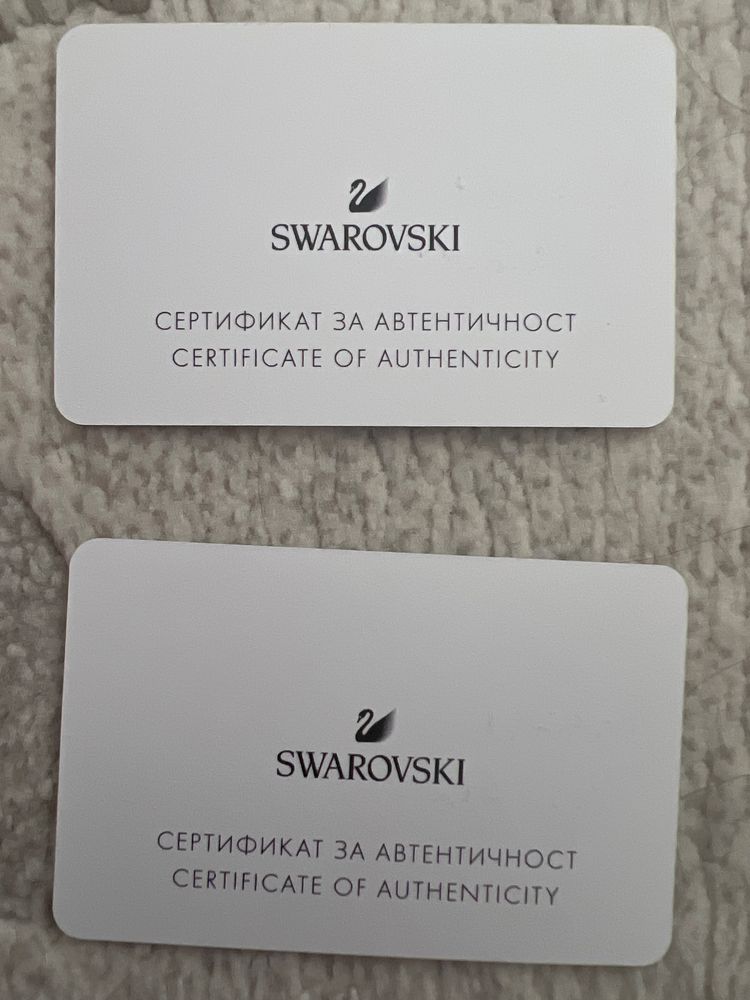 Бижута от Swarovski. Със сертификати, оригинални.
