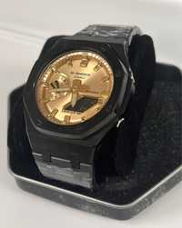 Casioak / Gasio G-Shock GA-2100 Mod - Gold/Black-Metal