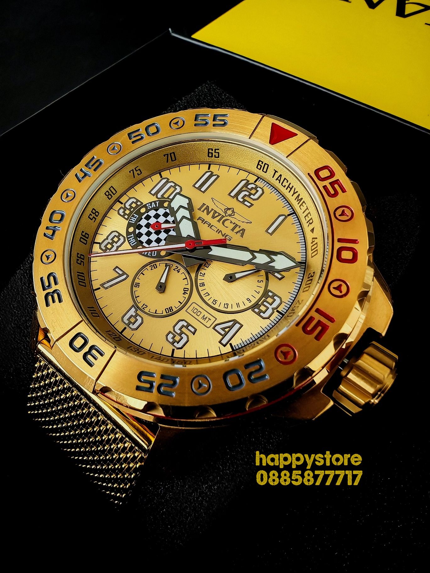 INVICTA Racing Gold 48 mm, Инвикта нов ръчен часовник