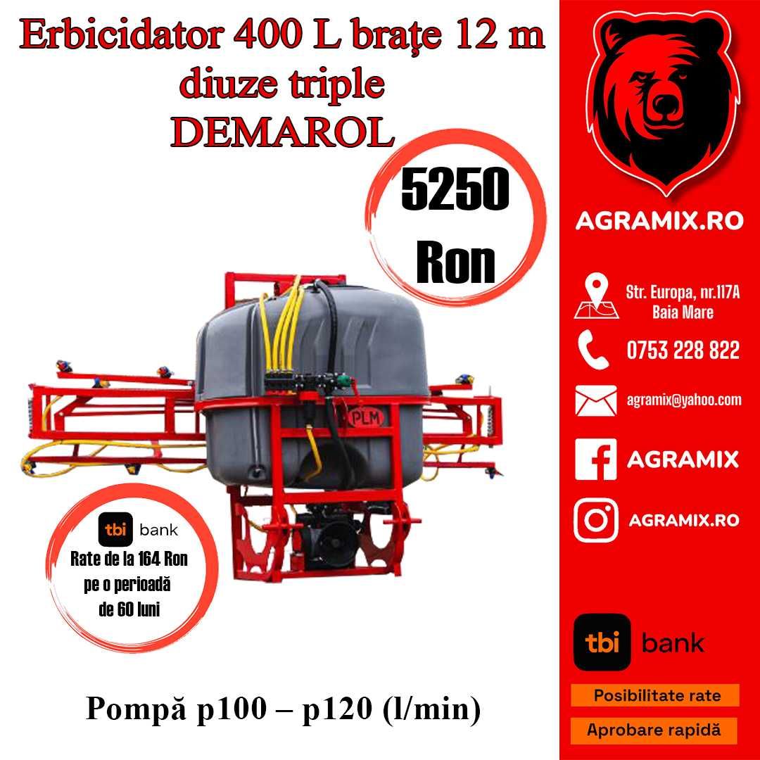 Pompe de erbicidat erbicidator DEMAROL 200 - 800 L noi Agramix
