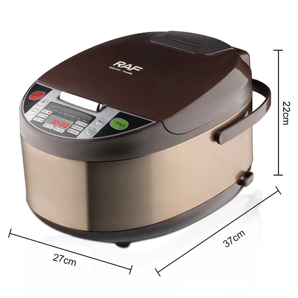 Multicooker RAF R.167 Rice Cooker, Steamer, 5 L, Multifunction Menu