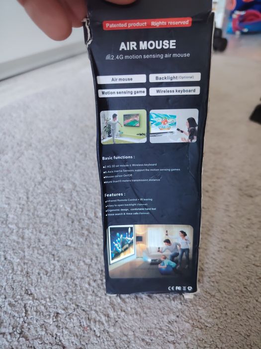 Telecomanda 2 in 1 cu Tastatura pe Spate, Bigshot TTW, pentru Smart TV