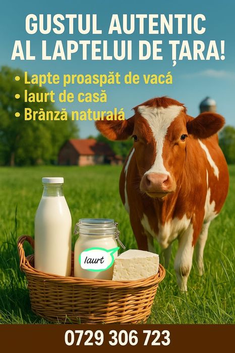 Lapte proaspăt de vaca
