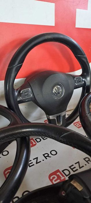 Volan complet : piele cu comenzi Passat B6 / B7 / CC / Golf 5 / Golf 6