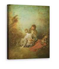 Tablou Canvas - Jean Antoine Watteau - Faux Pas