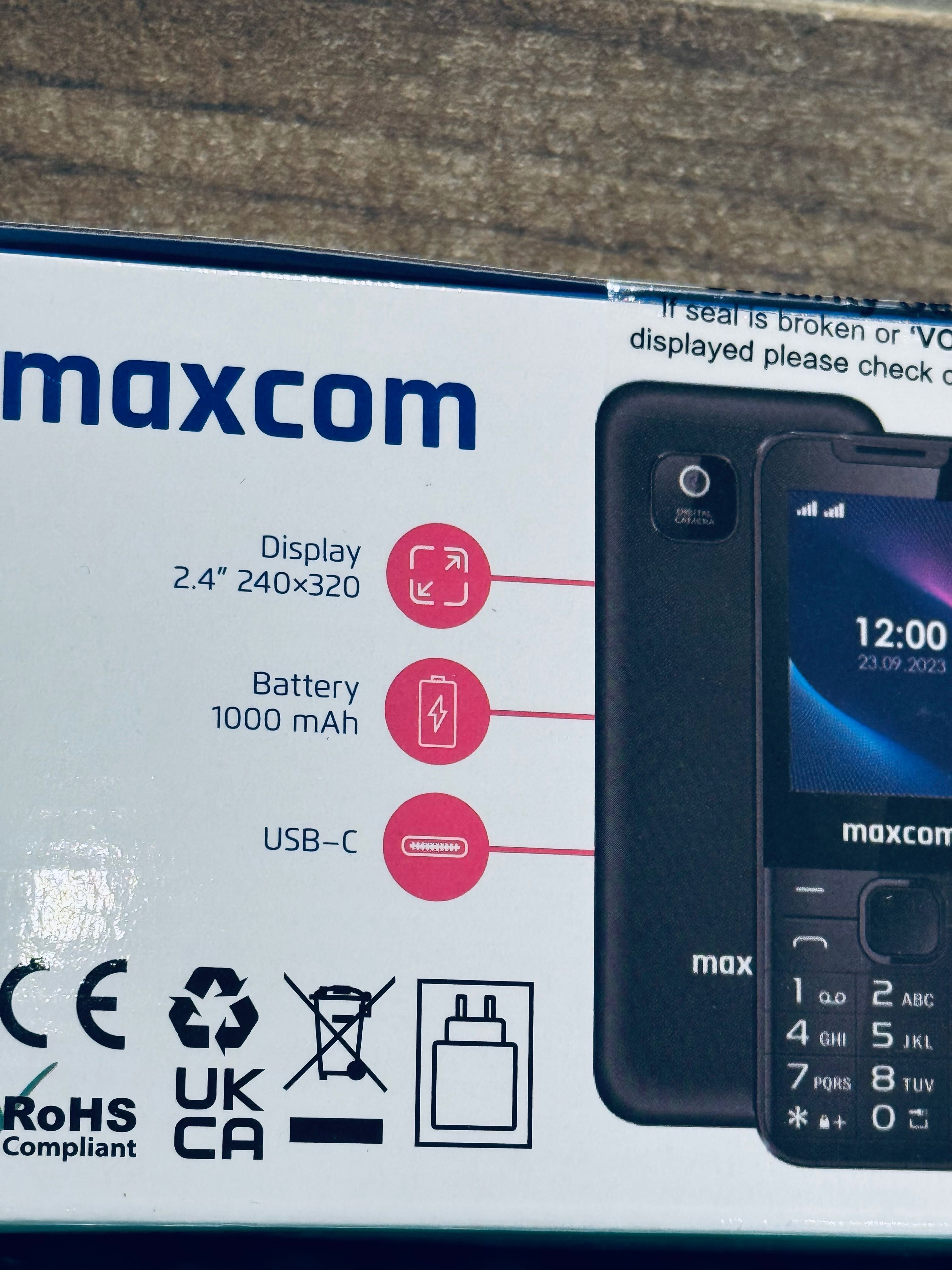 Telefon Mobil Maxcom MM248 4G Dual Sim Black NOU!