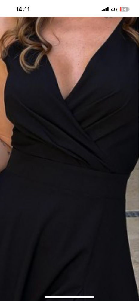 Rochie lunga neagra mar Xl