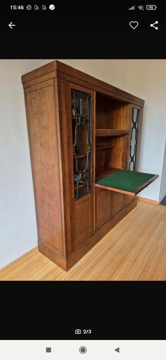 Dulap vitrina, lemn masiv