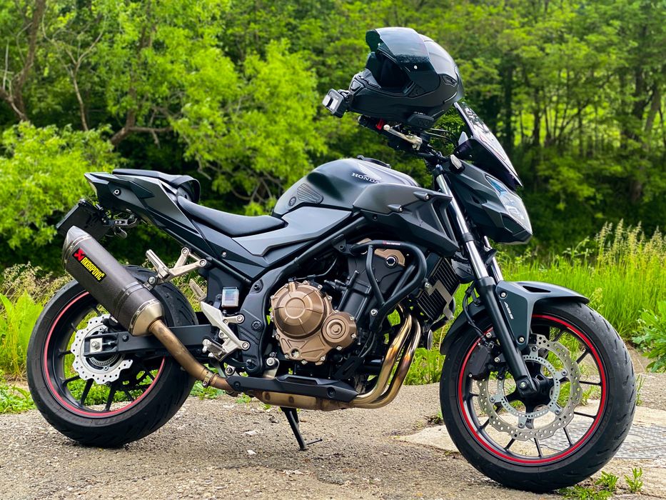 Honda Cb500F a 2021 35kw A2 Akrapovic