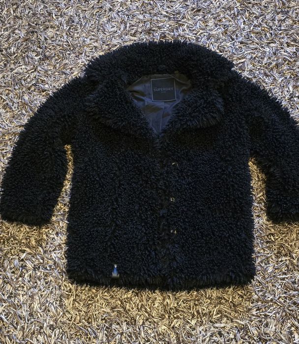 Palton Superdry ( blana artificiala/ teddy)