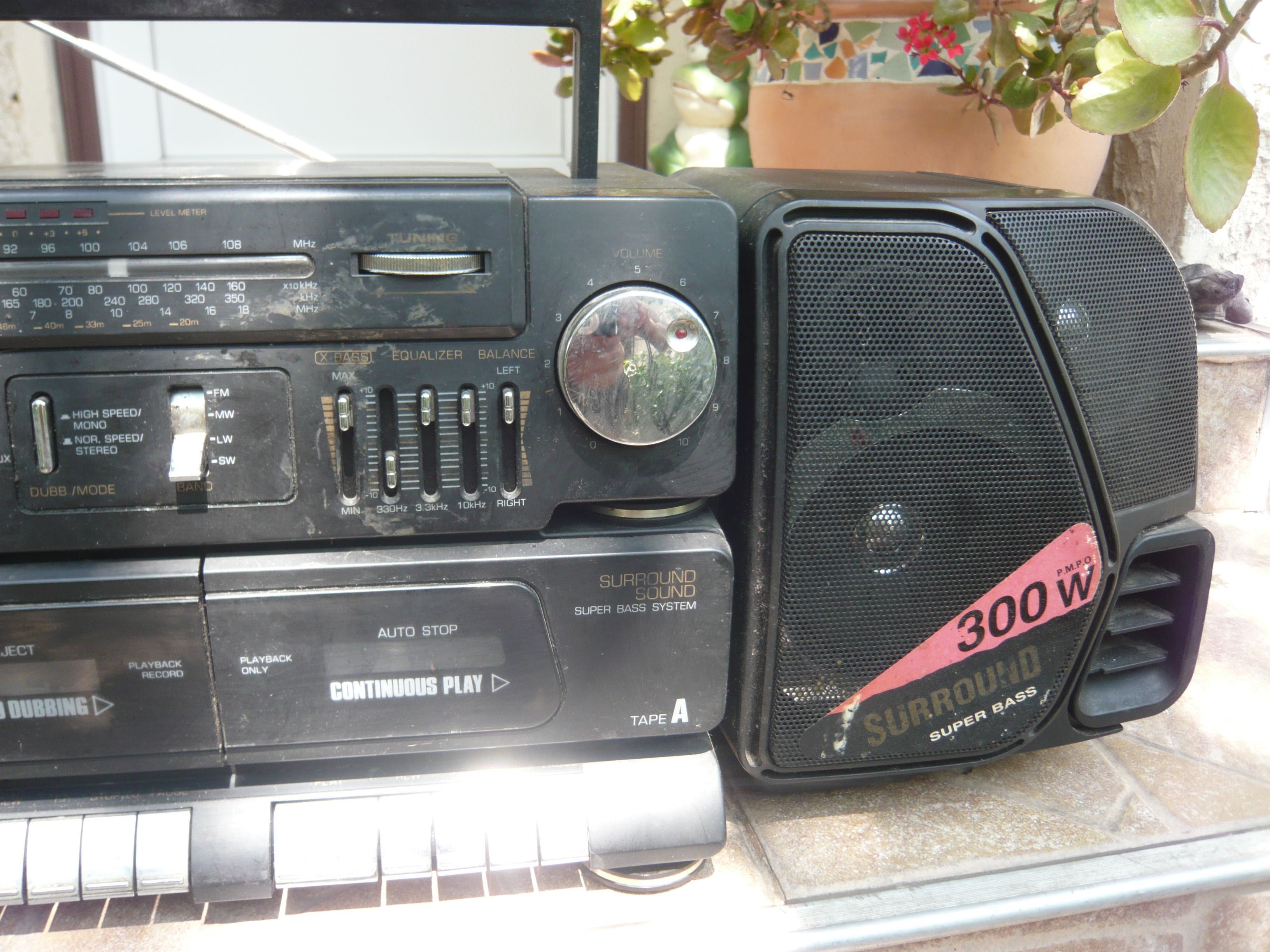 Radio dublu casetofon stereo, vintage Mekosonic MC 1000 DL