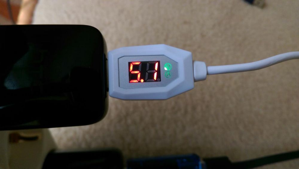 Cablu micro usb cu voltmetru si ampermetru