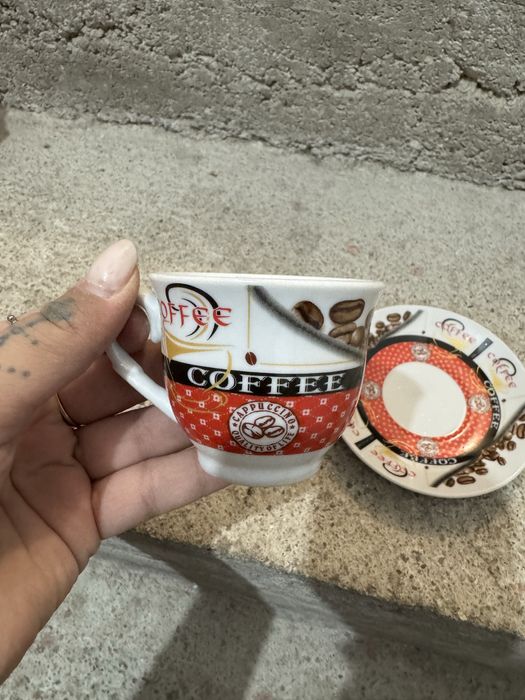 Сервиз за еспресо с надписи