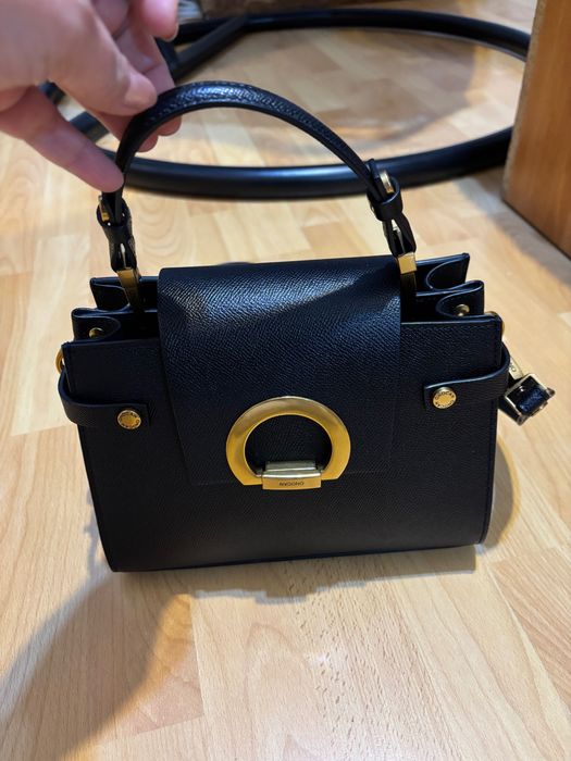 Poșetă piele neagră brand Onocan