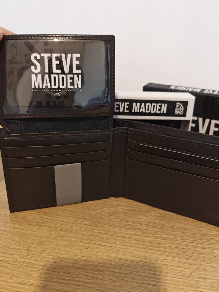 Portofel Steve Madden *original*piele naturală*cool*maro