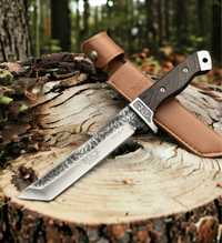 ловен нож  BUCK ORIENT COMPACT дървена дръжка+кожена кания 30зм