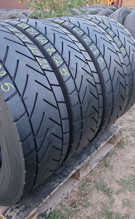 4 Anvelope Dunlop Tractiune 295/60 R22.5 Impecabile DOT1023