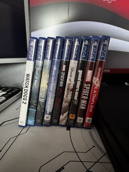 Ps4 pro + 9 jocuri AAA