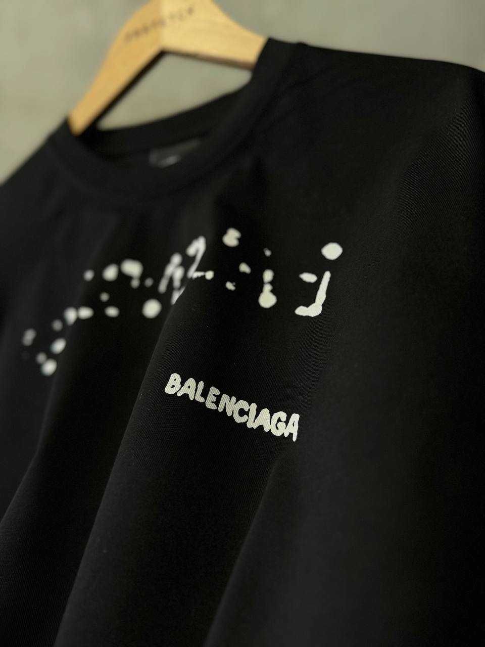 Tricou Balenciaga alb/negru