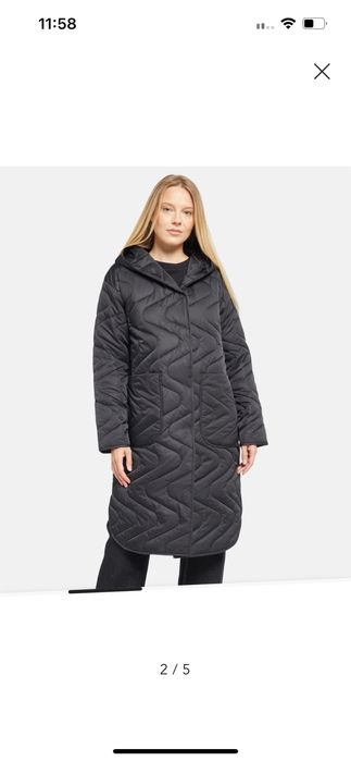 Черно дамско шушляково дълго яке с качулка sOliver black Label