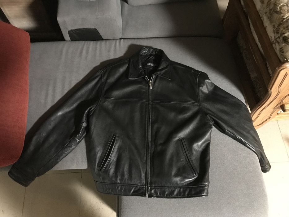 Geaca piele Guess barbati