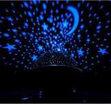 LED проектор нощна лампа за стая със сини звезди