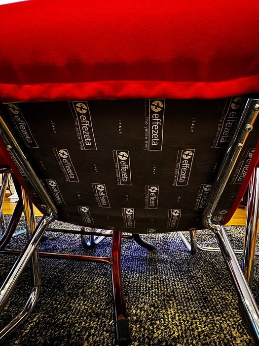 Set Scaune Design Italian Effezeta Cantilever Anii 70 80 Masa Cadou