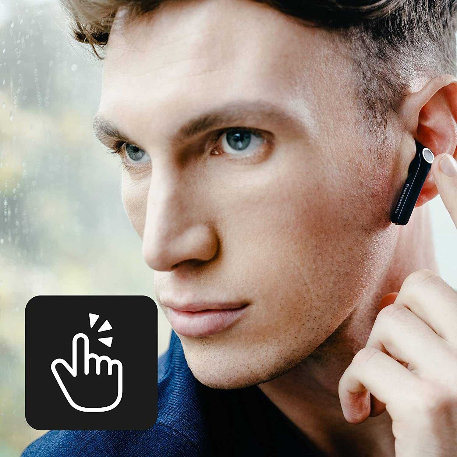 ТОП оферта! Слушалки In-Ear Panasonic RZ-B100WDE-K  безжични микрофон