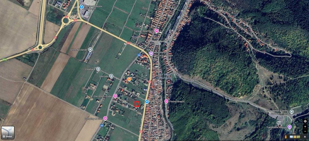 Teren intravilan Rasnov str. Castanului – 1600 mp cu PUZ si utilitati