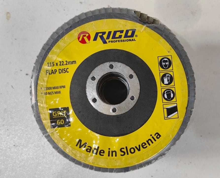 ТОП ЦЕНИ!!! ПРОФИ Ламелни/Флап Дискове RICO 10бр к-т -Ф115ММ И Ф125ММ.