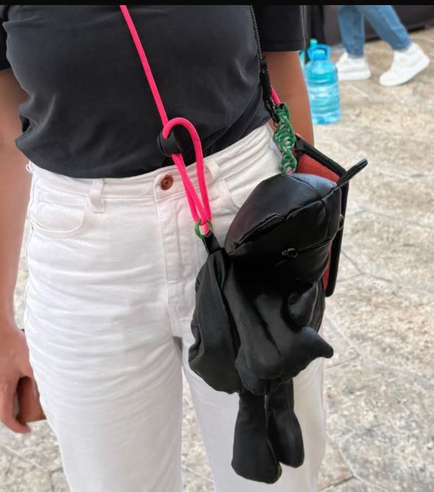 Geanta handmade piele naturala ursulet