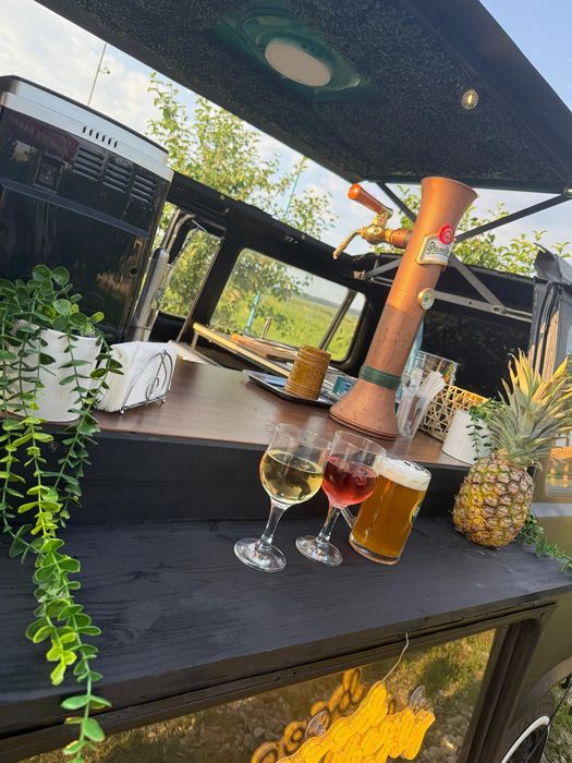 Bar mobil, masina evenimente, coktail, bere dozator, shoturi, cafea…