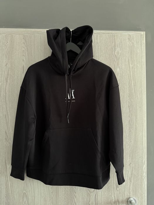 Armani Exhange hanorac unisex negru marimea S nou original