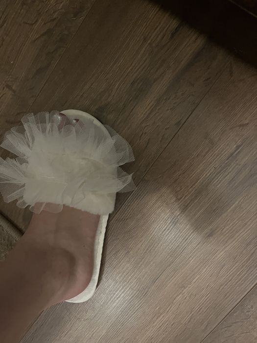 Papuci mireasa bride albi