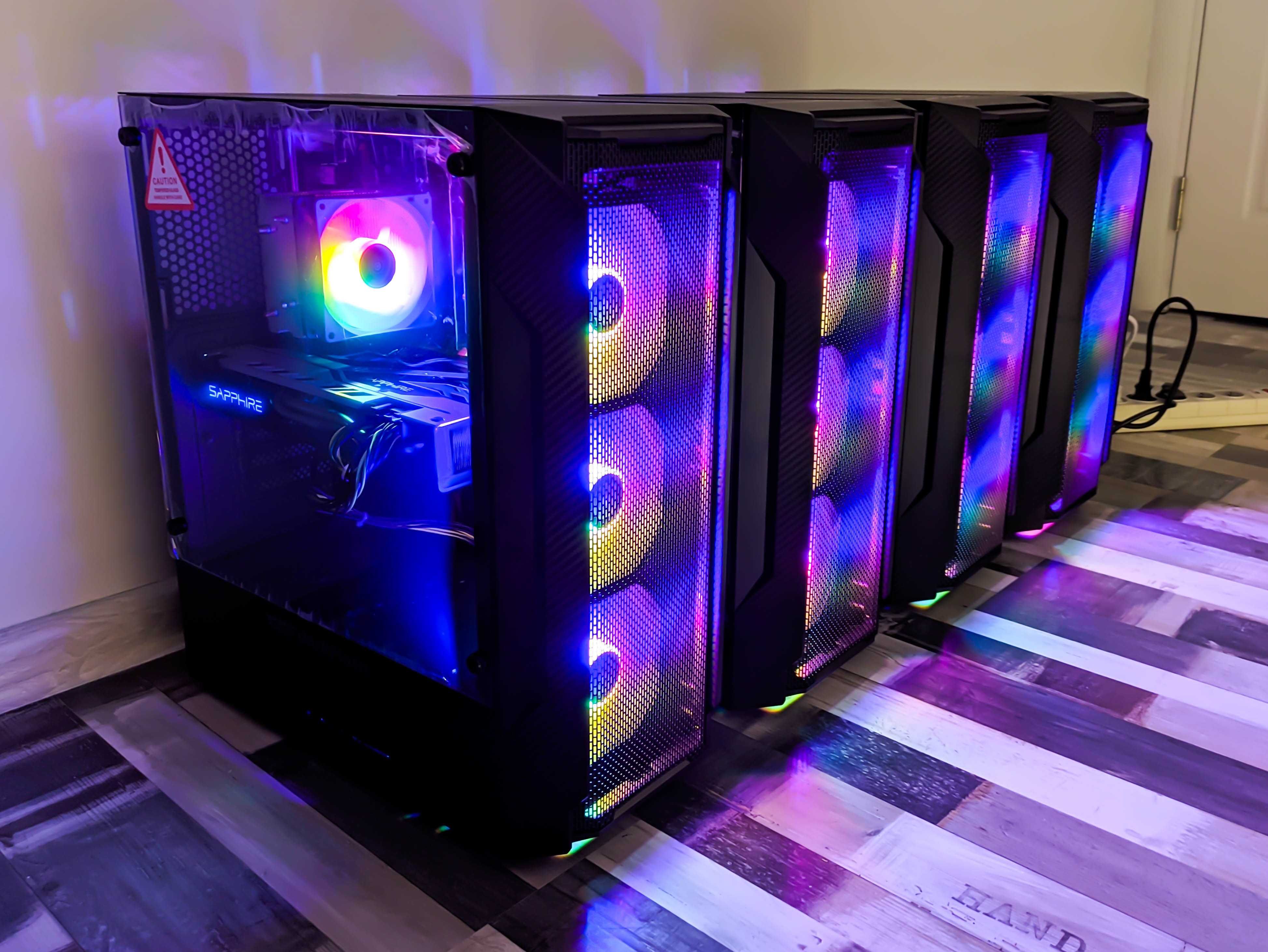 8GB NITRO RX 580 / 16GB RAM / OCTA CORE / Геймърски Компютър Гаранция
