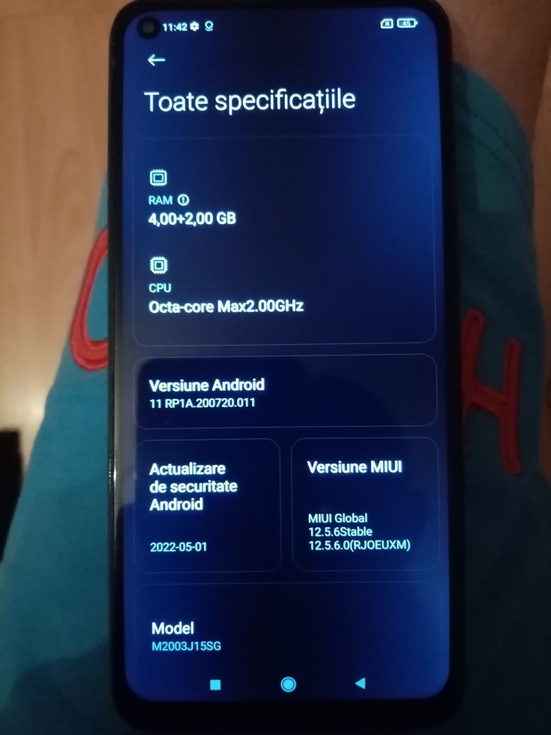 Xiaomi Note 9 128gb.6gb.Ram Impecabil Preț fix fix