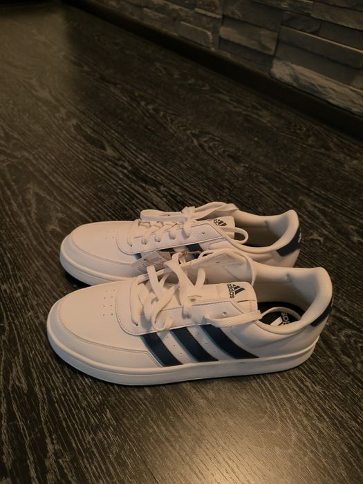 Adidas Breaknet 2.0 alb/albastru – mărimea 46 – noi cu etichetă