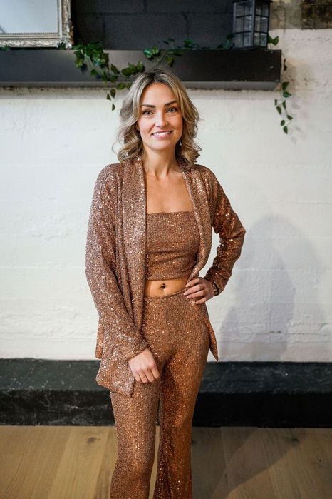 Сако с пайети за повод Fashion nova официално