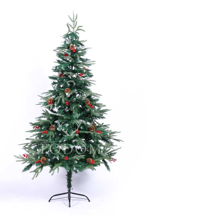 Новогодняя Елка с шишками и ягодами ПВХ